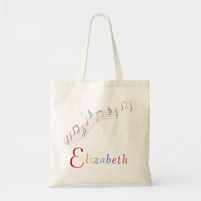 Music Rainbow Personalized Bag (Front)