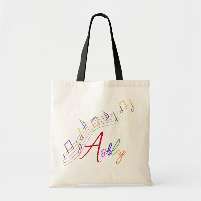 Music Rainbow Personalized Bag (Front)