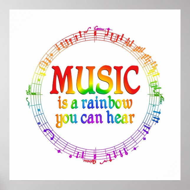 Music Rainbow Poster (Front)