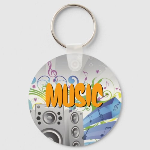 Music _ Rainbow Sound Keychain