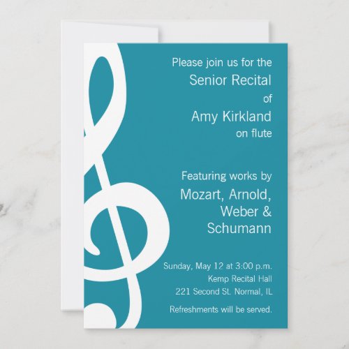 Music Recital Invitation