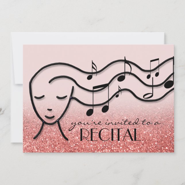 music recital invitation (Front)