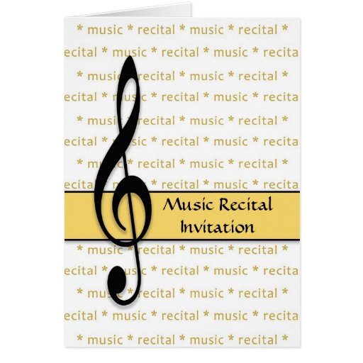 Music Recital Invitation Cards 7