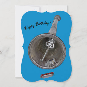 Music recital or concert sounds for birthday card