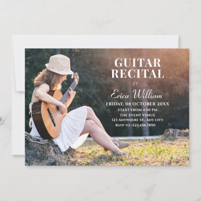 MUSIC RECITAL PHOTO INVITATION (Front)