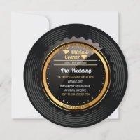 Music Record | Fun Wedding Invitation