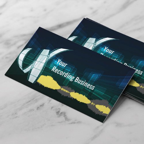 Music Recording Studio Production Business Card