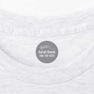 Music Red, Gray, Black, White Customized Clothing Kids' Labels