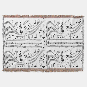 Music Relax_ Throw Blanket