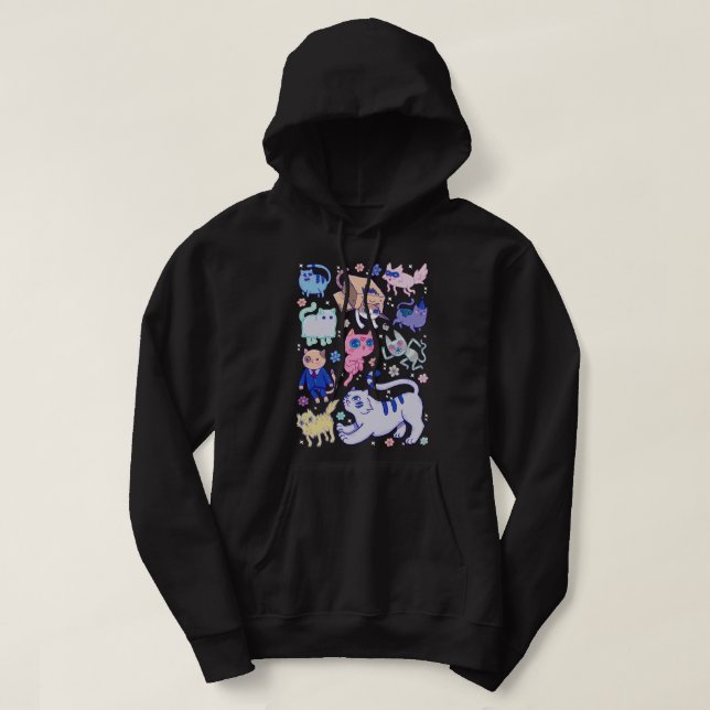 Music Retro Adventure Time Funny Graphic Gift Hoodie (Design Front)