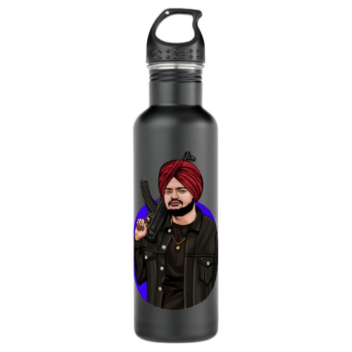 Music Retro Indian Sidhu Five Moose Man Wala Actor Stainless Steel Water Bottle