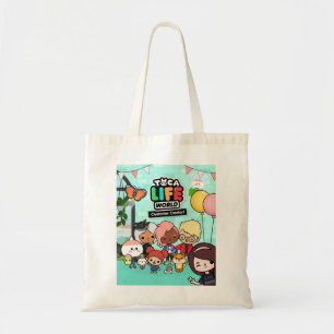 Music Retro Manga Toca Boca Anime Cute Graphic Gif Tote Bag