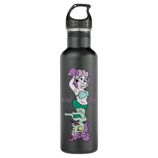 Music Retro Video Cuphead Games Cute Graphic Gift Stainless Steel Water Bottle (Front)