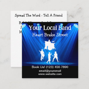 Music Rock Band Business Cards