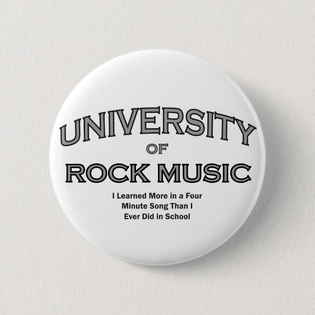 MUSIC-ROCK MUSIC PINBACK BUTTON (Front)