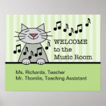 Music Room Welcome Poster