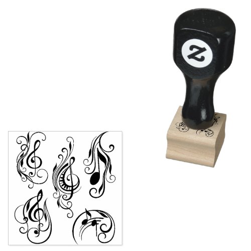 Music Rubber Stamp