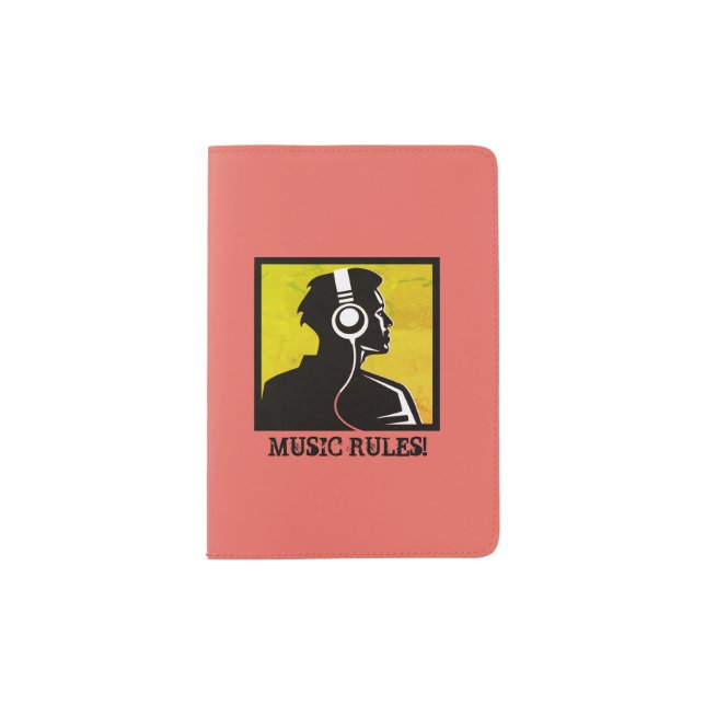 Music rules passport holder (Front)