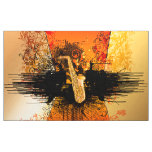 Music, saxophone with grunge fabric