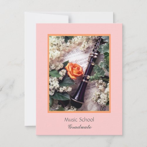 Music School, Graduate Custom Invitation
