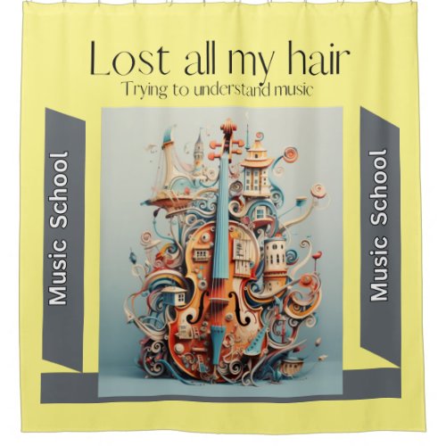 Music school Music accessories Music books Music l Shower Curtain