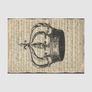 Music Score and Crown Tissue Paper