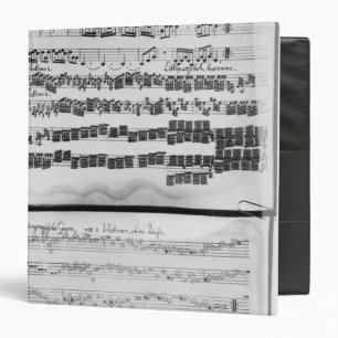 Music score for Telemann's Suite for two 3 Ring Binder