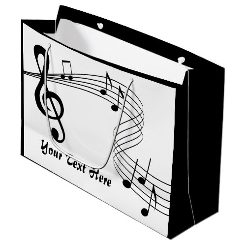 Music Score Large Gift Bag