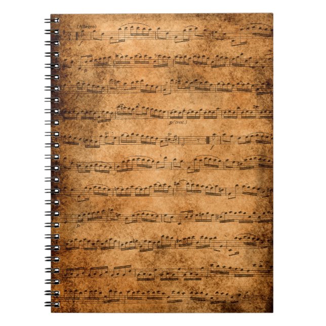 Music score notebook (Front)