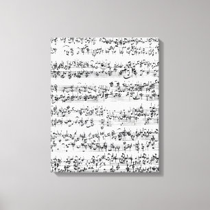 Music Score of Johann Sebastian Bach Canvas Print