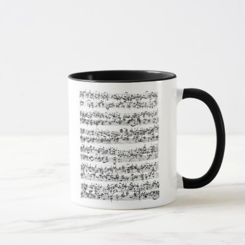 Music Score of Johann Sebastian Bach Mug