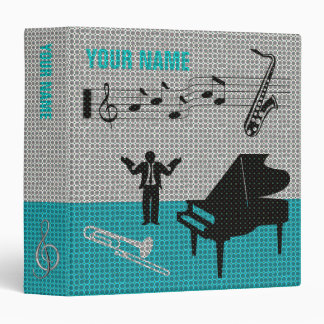 Music Scores Note Sheet Binder Blue