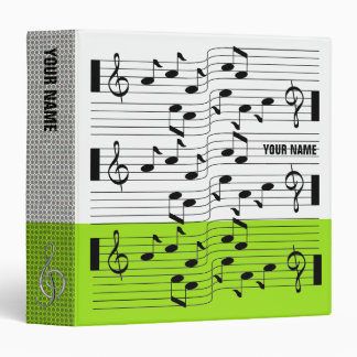 Music Scores Note Sheet Binder Lime Green