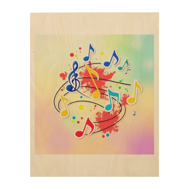 Music screen wood wall art (Front)