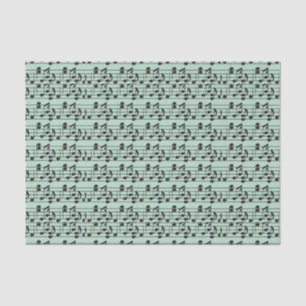 Music sheet green and black