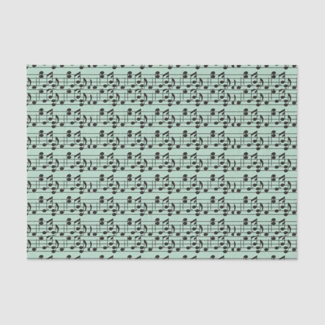 Music sheet green and black (Front)