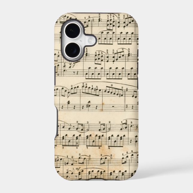 Music sheet iphone case (Back)