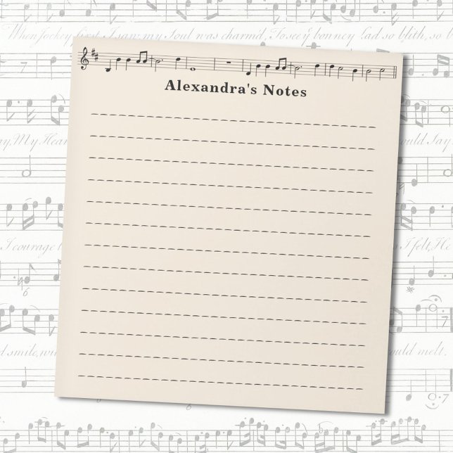 Music Sheet Notepad (Music Sheet Notepad)
