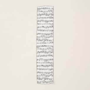 music sheet notes scarf