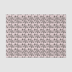 Music sheet pink and black