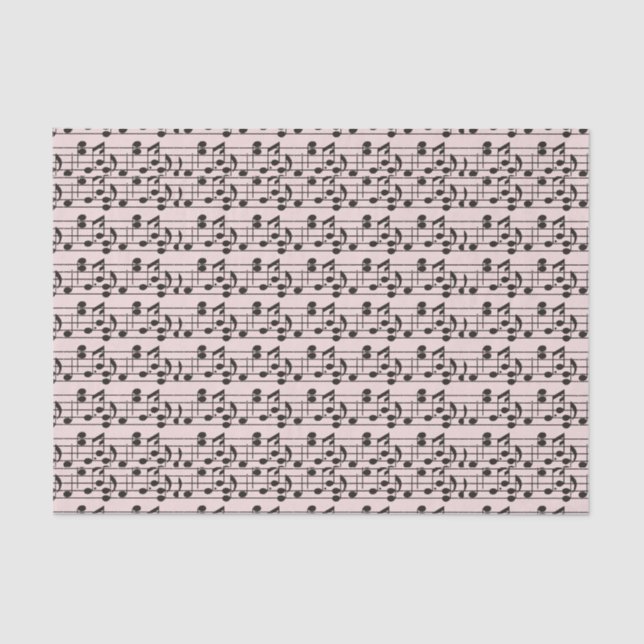 Music sheet pink and black (Front)