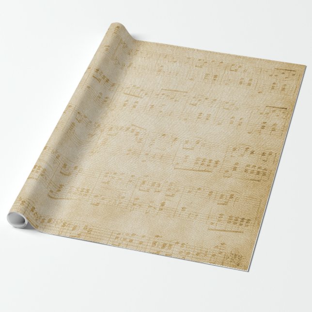 Music Sheet Wrapping Paper (Unrolled)