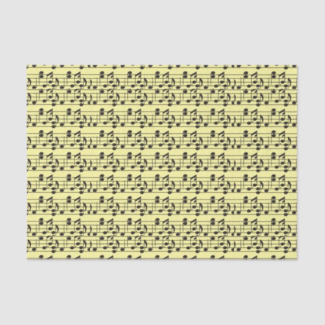 Music sheet yellow and black (Front)