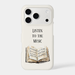 Music Sheets Black Book iPhone 17 Pro Case