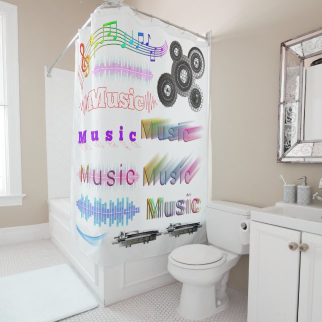 Music Shower Curtain (In Situ)