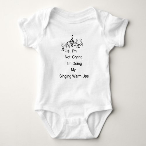 Music Singing Baby Jersey Bodysuit