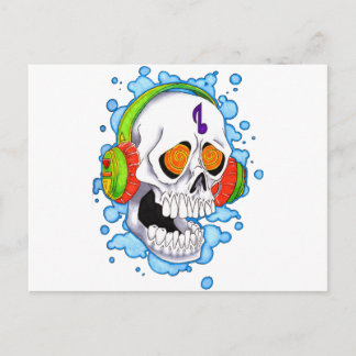 Music Skull Postcard
