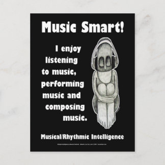 Music Smart - Blank Postcard