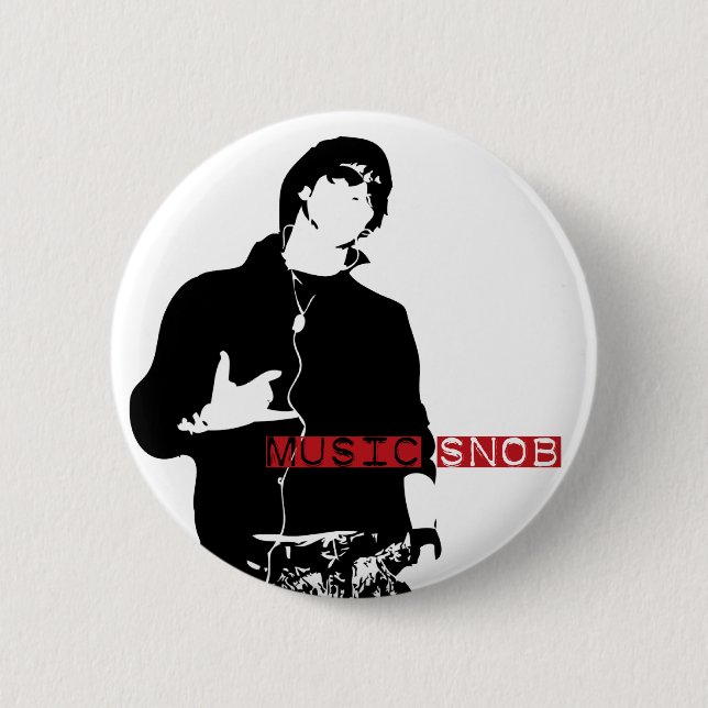 Music Snob Button (Front)