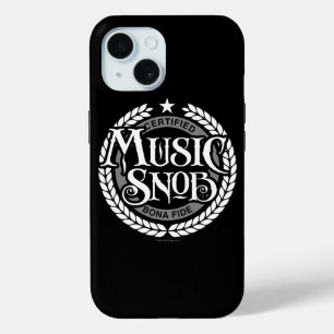 Music Snob - funny music lover iPhone 15 Case